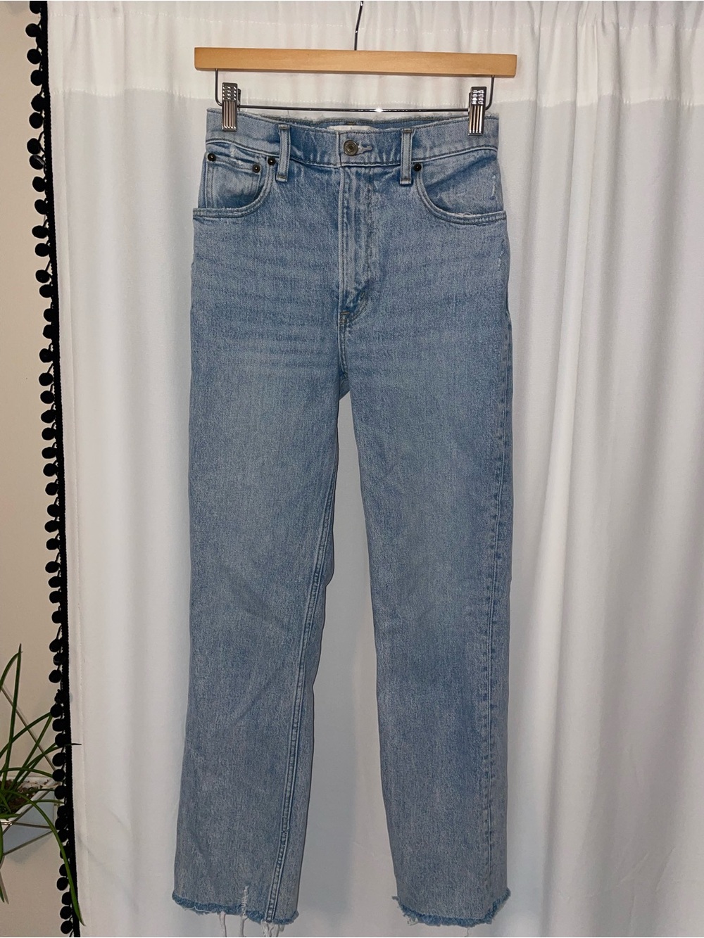 Abercrombie & Fitch the 90s straight ultra high rise jeans women’s 00 24 denim